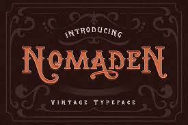 Пример шрифта Nomaden